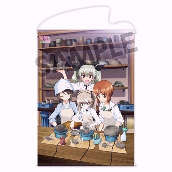 HS限定 ガールズ＆パンツァー 劇場版 描き下ろし B2タペストリー