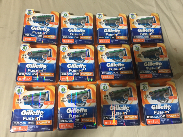 ジレットフュージョン5+1プログライドパワー 替刃96個 12箱