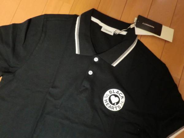【J.LINDEBERG】ゴルフ◆メンズポロシャツ★ブラック★S◆新品