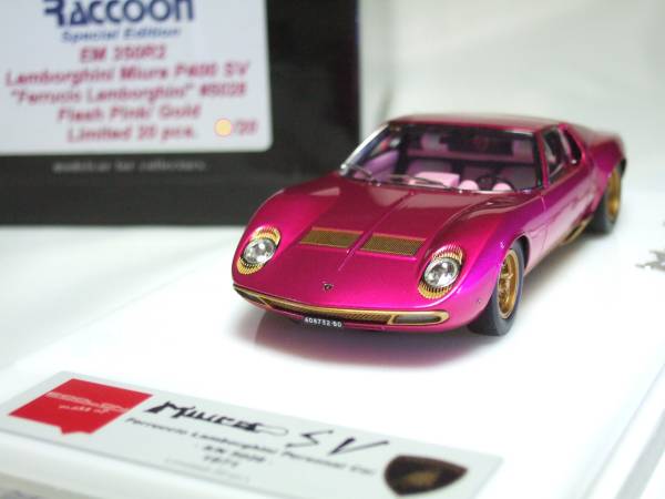 激レア”EIDOLON☆Lamborghini Miura P400SV Flash pink/Gold