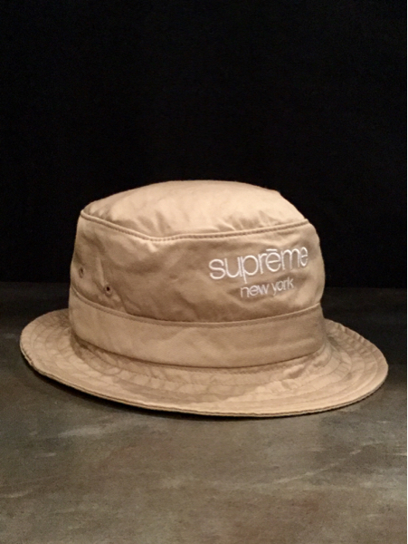 USA製 シュプリーム バケット ハット S～M ベージュ Supreme 