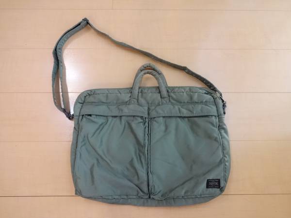 ポーター PORTER タンカー 2WAY ブリーフケース セージグリーン