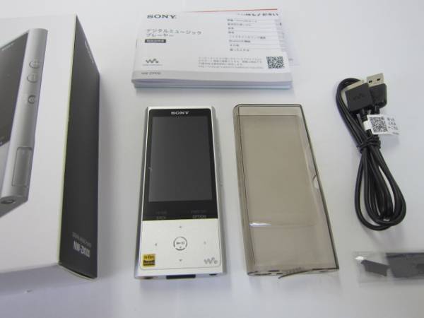 ☆社外PUケース付！SONY NW-ZX100 シルバー 128GB・美品！