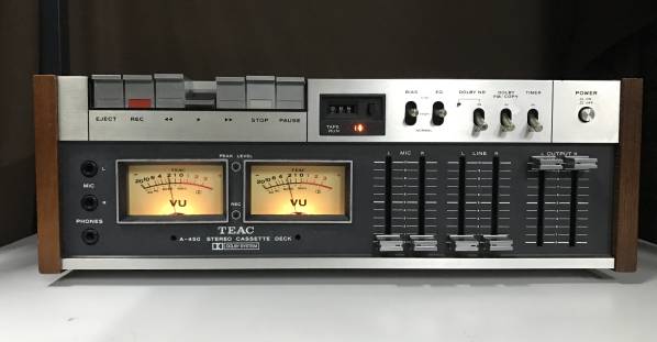 TEAC A-450 ティアック - ステレオカセットデッキ オーディオ機器 通電