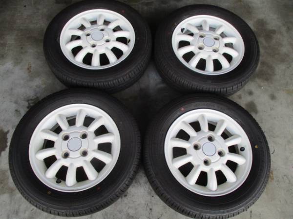 155/65R13・夏タイヤ+スズキ純正アルミホイール・軽自動車用ラジアル 