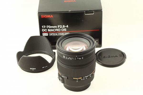 極上品◆SIGMA シグマ AF 17-70mm F2.8-4 DC MACRO HSM Sony ソニー◆ズームレンズ/a-8990 17-70mm DC F2.8-4 ☆極上品☆ カメラ Nikon◇元箱&frasl;4270