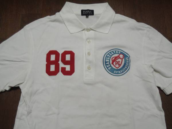 【中古】 パーリーゲイツ ポロシャツ 白　サイズ5_2