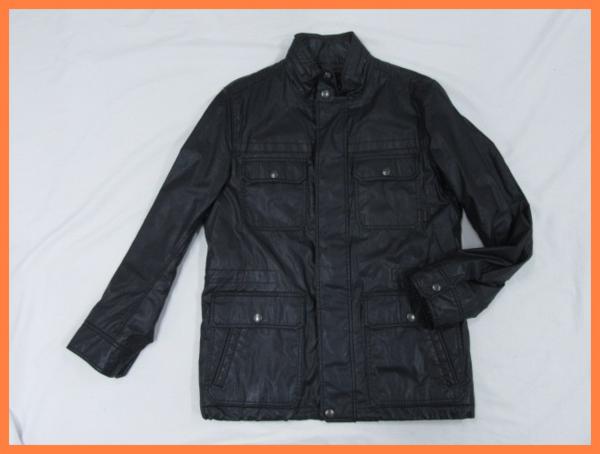 24952★美品 COACH/コーチ ジャケットコート M/ブラック/メンズ