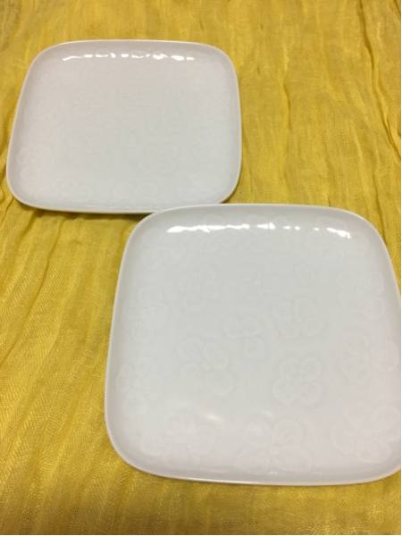 【レア】白山陶器 お皿 ２枚セット 花柄