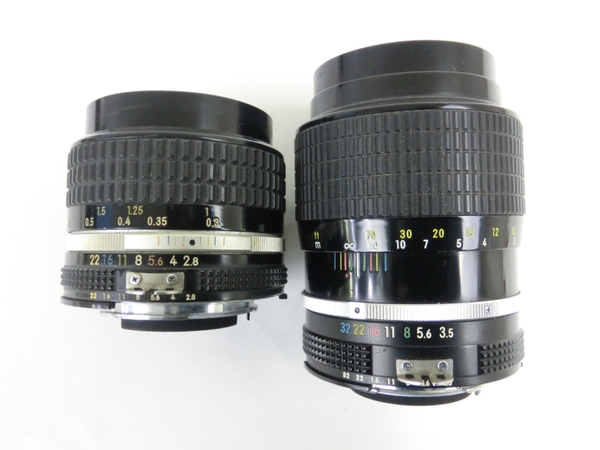 ジャンク Nikon FM 50mm 135mm レンズ フィルムカメラ N2103475 Nikon