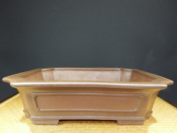 佳山 盆栽鉢 鉢 和鉢 長方鉢 美品！和鉢 【久田佳山】 内縁隅入長方