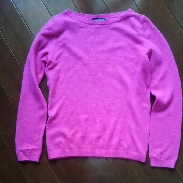 ランズエンド　カシミア100％　ボートネックセーター　Used