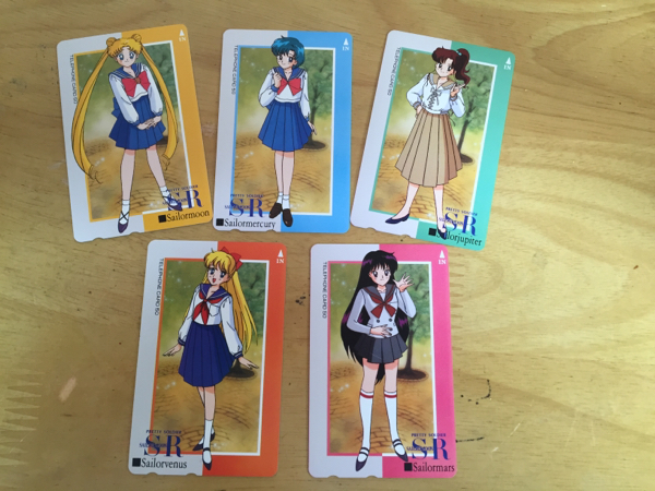 【未使用】セーラームーンＲ5人のテレホンカード。_1