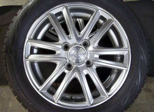 軽自動車用！155/65/R14アルミスタッドレスタイヤ4本1セット