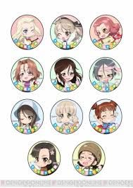 ■ガールズ＆パンツァーふるさと納税オリジナル缶バッジ11種