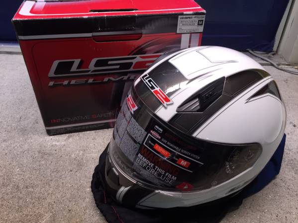 送料無料 R14549 MHR フルフェイス ホワイト サイズM LS2-ESPRIT