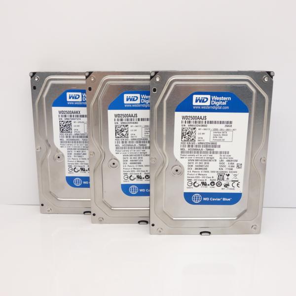 3.5inch★WesternDigital★HDD250GB★在庫処分お得な３個セット