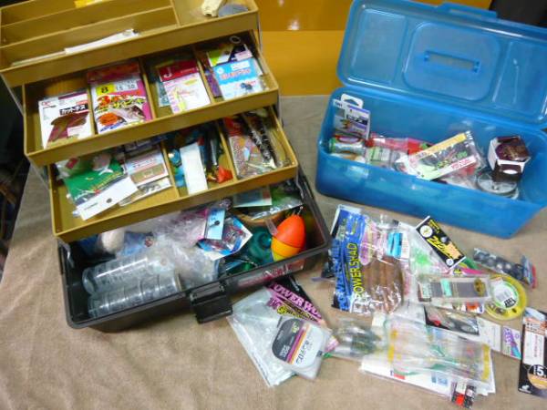 (S)釣り道具大量セット 引退 道具箱2箱セット 色々