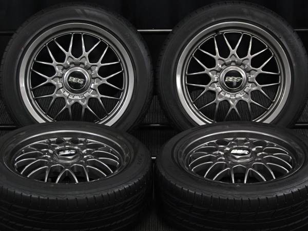 BBS [中古リペアアルミサマータイヤ4本SET] BBS RG-II RG167 ガンメタ 