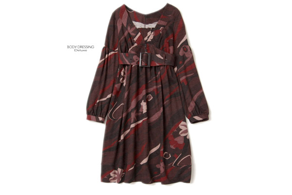 美品★ボディドレッシングDX3.5万★お洒落！ワンピースP173