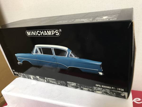 PMA 】1/18 オペル レコルトP1 ターコイズブルー ミニチャンプス