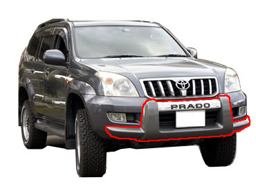 ランドクルーザープラド 120 系 フロント バンパー ガード SV②