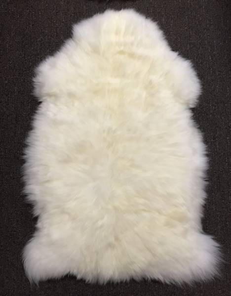 未使用 IKEA イケア ムートン ファー ラグ 羊皮 オフホワイト