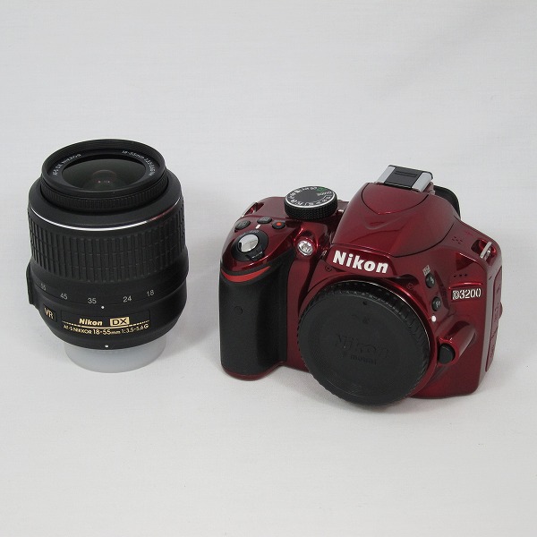 NIKON D3200 18-55 VR レンズキット レッド 2416万画素/SDXC Nikon
