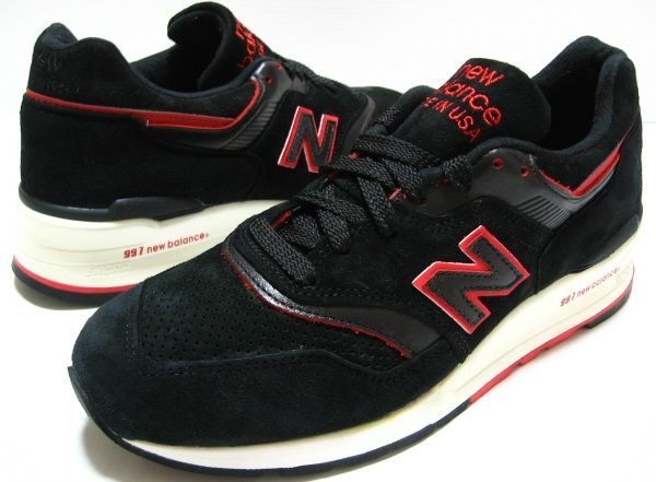 Nike Air Max シューズ ブラック/レッド 27.0cm New in USA made M997DEXP ☆ ブラック×レッド (New balance NEW
