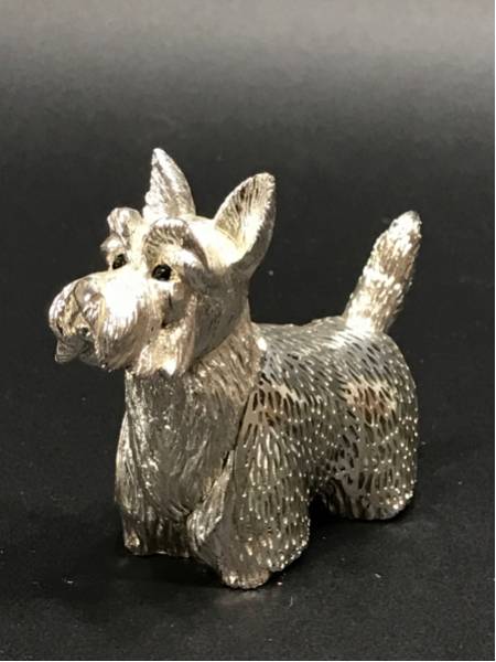 クリストフル　テリア　置物　犬 Christofle クリストフル 犬 置物 スコティッシュテリア に興味