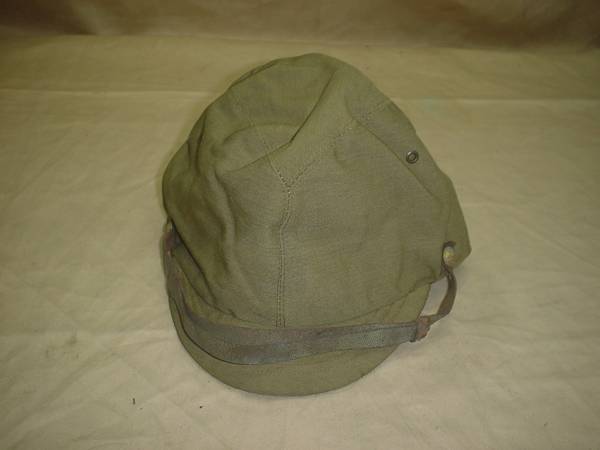 複製　日本軍 戦闘帽/略帽 初期カーキ　大號相当　Vショー外園組製 日本陸軍 略帽 日本軍 : 義烈空挺隊 大号 後期型 織出星