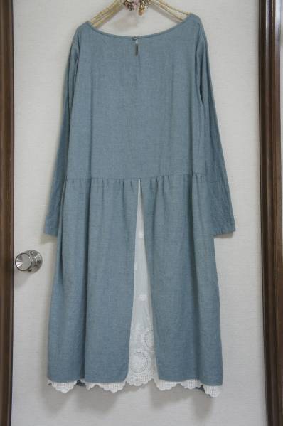 ｓｍ２★USED★後ろスカラップレースの可愛*重ね着風ワンピース