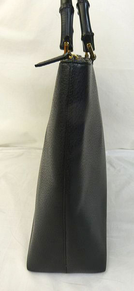 グッチ☆レザー☆トートバッグ☆黒☆中古品（P10771）