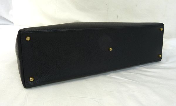 グッチ☆レザー☆トートバッグ☆黒☆中古品（P10771）