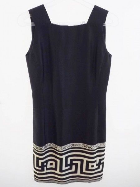 美品 ヴェルサーチ ノースリーブ ワンピース 黒 38＊46648