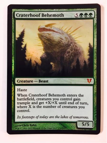 ⁄ 孔蹄のビヒモス Craterhoof マジックザギャザリングMTG 買取相場-MtG 
