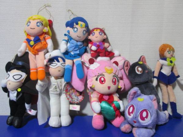 美品 美少女戦士セーラームーン セーラー戦士 ぬいぐるみ セット セーラームーン の ぬいぐるみ まとめ売り セット 希少 レア