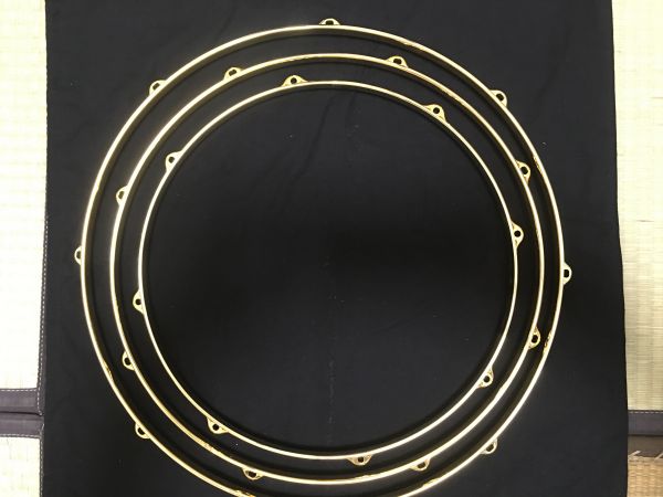 【新品】Pearl ダイキャストキャストフープ14' 16' 18ゴールド　