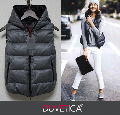 DUVETICA 今季 ダウンベスト Febedue ライトグレー40 ☆大草直子