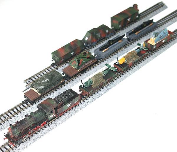 レア★Arnold 2515 軍用機関車+戦闘機・潜水艦搭載車両他計11両