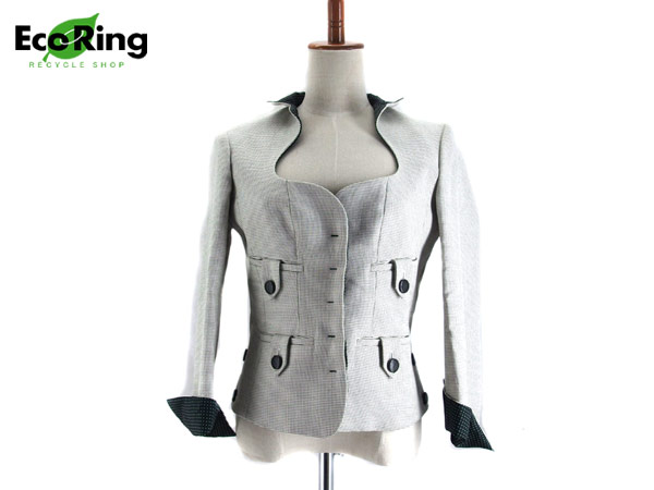 1円 未使用 イヴ・サンローラン コットン ジャケット F36・BH017