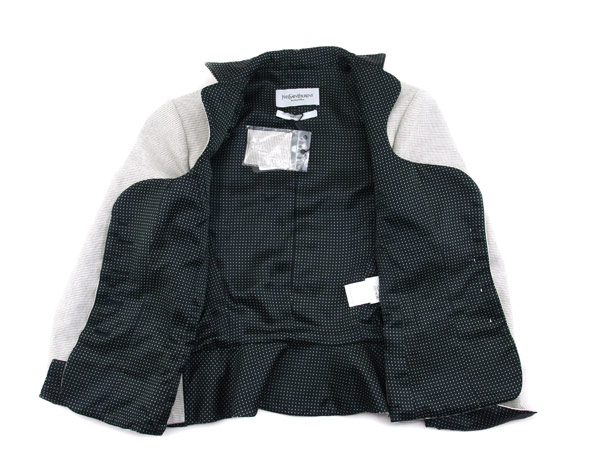 1円 未使用 イヴ・サンローラン コットン ジャケット F36・BH017