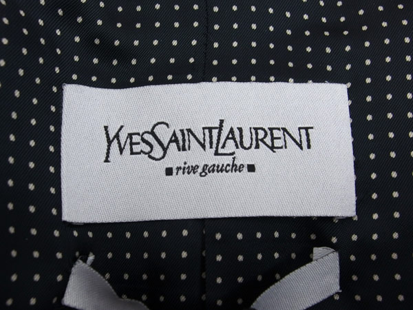 1円 未使用 イヴ・サンローラン コットン ジャケット F36・BH017