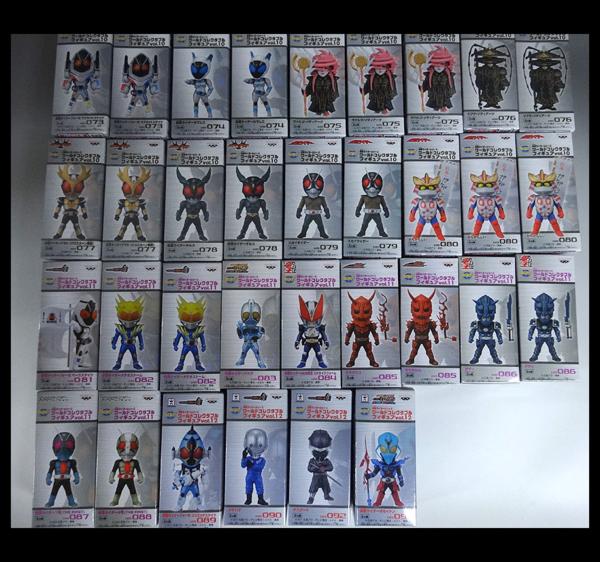 緑屋*南□仮面ライダー/ワールドコレクタブルフィギュア大量C*r 仮面