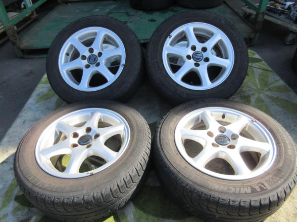 ボルボv70 8b クラシック 15インチ ホイールセット 195/60R15 ☆VOLVO純正 V70 15インチ ホイール4本セット 195/60R15☆ 5穴 タイヤ