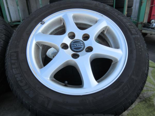 VOLVO 純正 15インチ スチールホイール 4本セット ☆VOLVO純正 V70 15インチ ホイール4本セット 195/60R15☆ 5穴 タイヤ