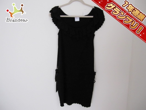 バレンチノ ワンピース XS レディース 黒 フリル