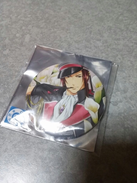 金色のコルダ3　Blue♪Skyイベント　缶バッジ　冥加怜士（軍服）