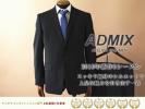 ■Y6444■ADMIXアトリエサブ グレンチェック2パンツスーツAB5 黒