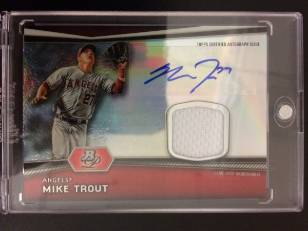 2012 Topps Bowman RC Auto Mike Trout ルーキー 直筆サイン